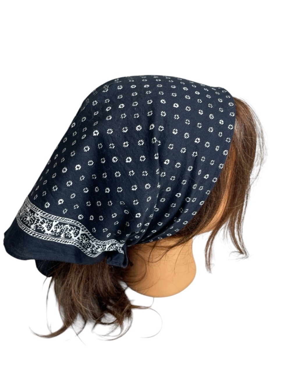 Urban Outfitters Classic Pattern Bandana Headscarf Black White